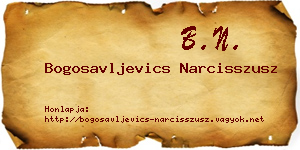 Bogosavljevics Narcisszusz névjegykártya